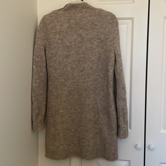 Sezane - Polly Sweater Dress Mottled Beige Tan - Size Medium - Picture 7 of 10
